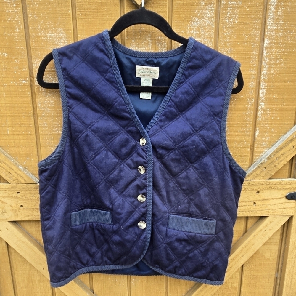 St. John's Bay Navy Quilted Vest